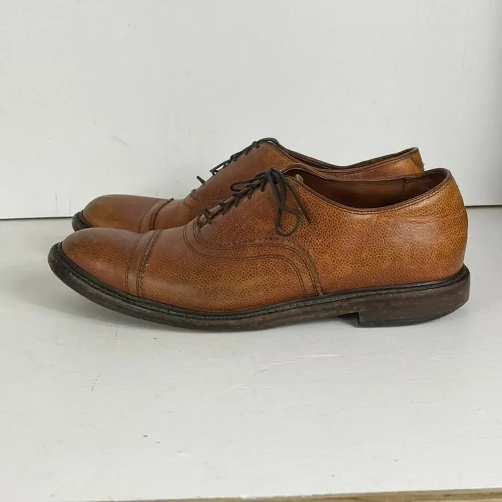 Allen Edmonds Fullerton Mens Size 10 Brown Leather Oxford Dress Shoes